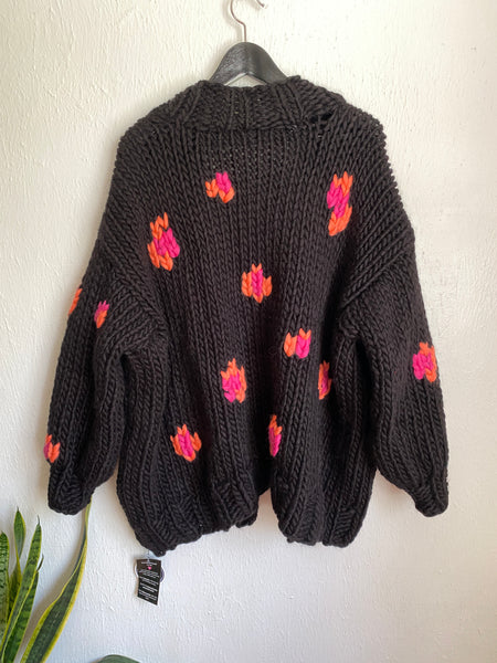 MADE TO ORDER : Leopard Print Cardigan Sweater