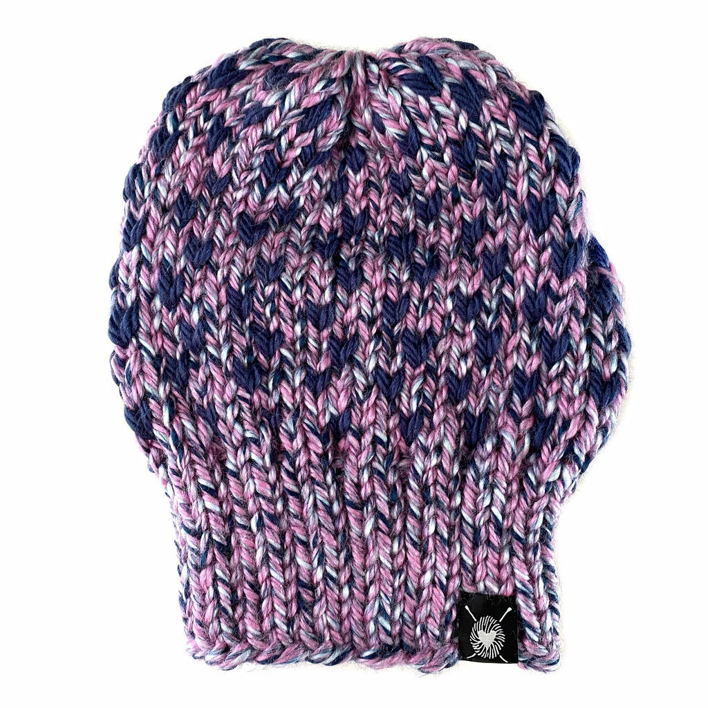 Zero Waste: Tiny Hearts Slouchy Beanie(wool free)