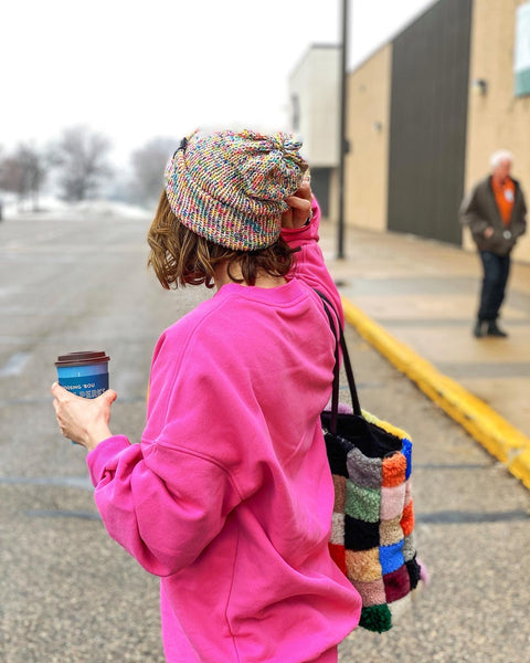 Delight Beanie in Funfetti(wool free)
