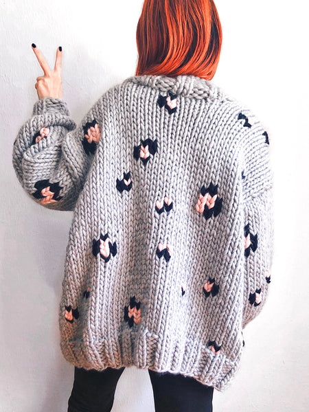 MADE TO ORDER : Leopard Print Cardigan Sweater