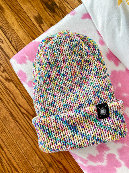 Delight Beanie in Funfetti(wool free)