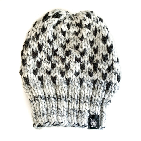Tiny Hearts Slouchy Beanie in Lost My Marbles