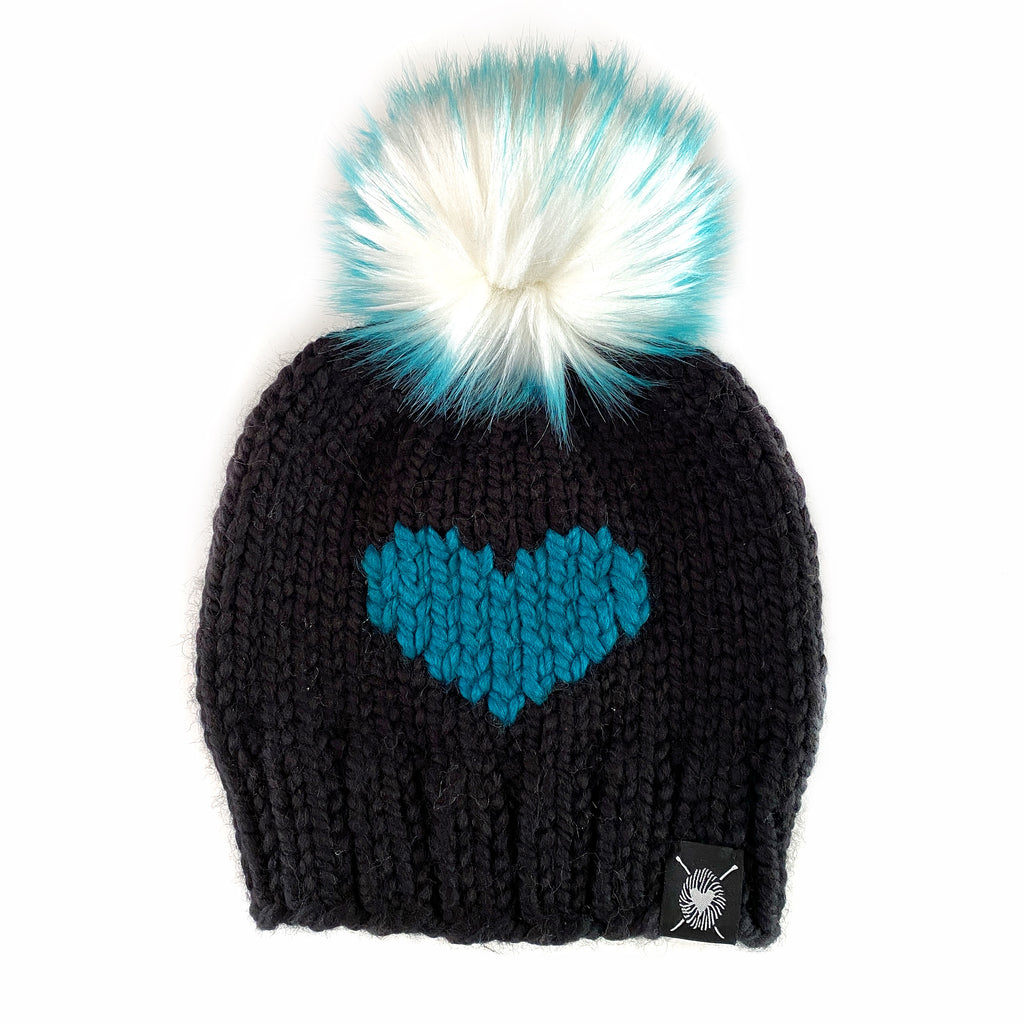 Zero Waste : Big Heart Pom-Pom Beanie