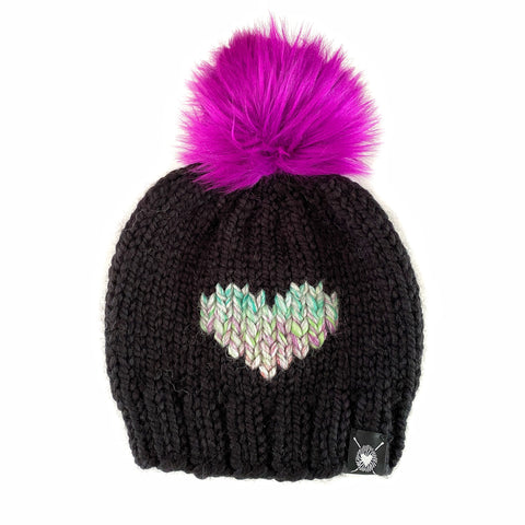 Zero Waste : Big Heart Pom-Pom Beanie