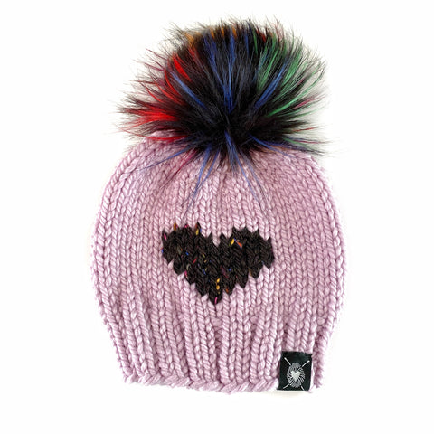 Zero Waste : Big Heart Pom-Pom Beanie