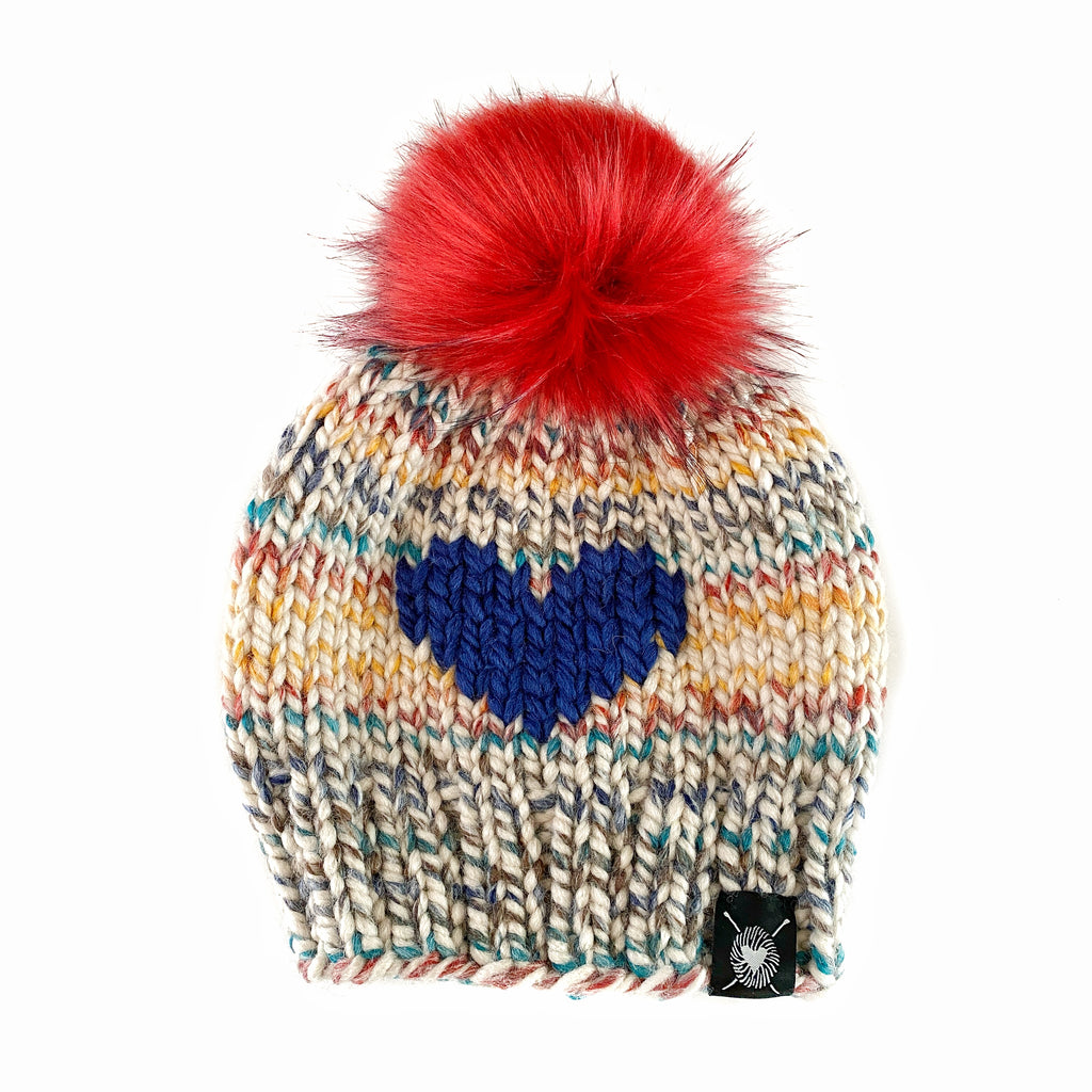 Zero Waste : Big Heart Pom-Pom Beanie