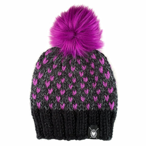 Zero Waste : Tiny Hearts Pom-Pom Beanie