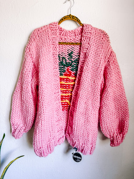 MADE TO ORDER : Strawberry Cardigan Sweater
