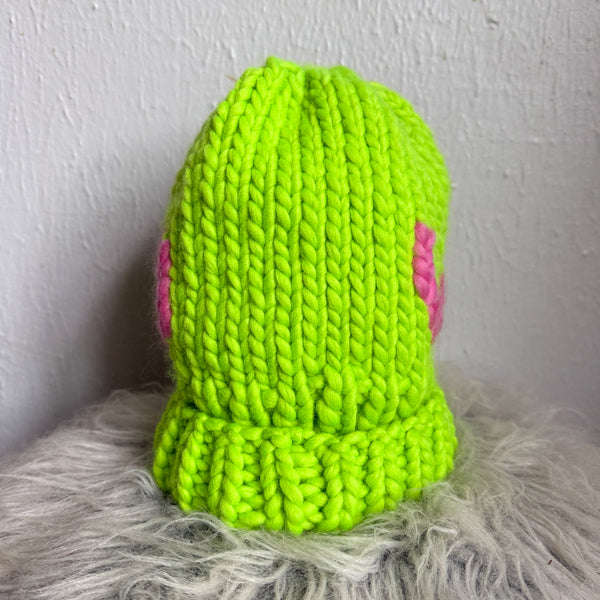 Chunky Hand-Knitted WEIRDO Beanie – Luxury Merino Wool Statement Hat
