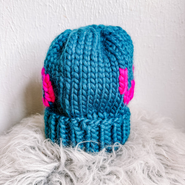 Chunky Hand-Knitted WEIRDO Beanie – Luxury Merino Wool Statement Hat