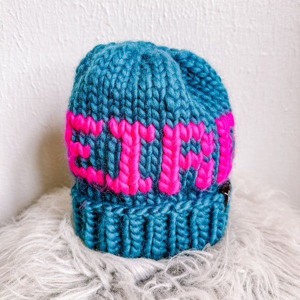Chunky Hand-Knitted WEIRDO Beanie – Luxury Merino Wool Statement Hat