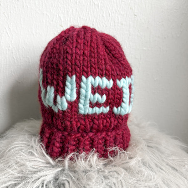 Chunky Hand-Knitted WEIRDO Beanie – Luxury Merino Wool Statement Hat
