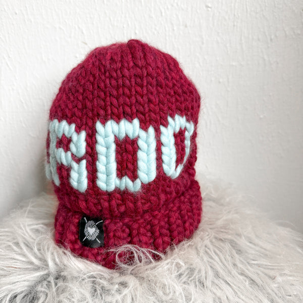 Chunky Hand-Knitted WEIRDO Beanie – Luxury Merino Wool Statement Hat