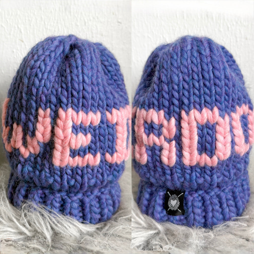 Chunky Hand-Knitted WEIRDO Beanie – Luxury Merino Wool Statement Hat