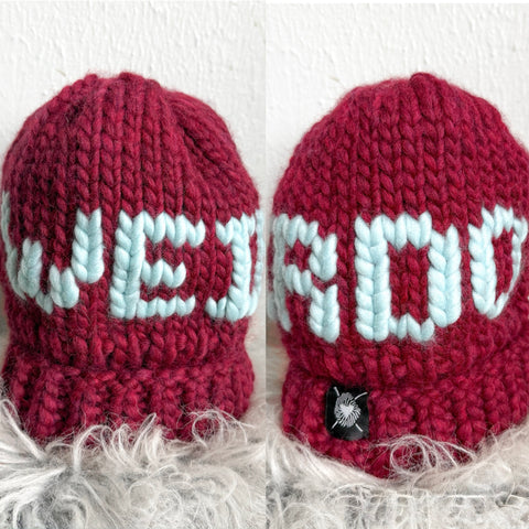 Chunky Hand-Knitted WEIRDO Beanie – Luxury Merino Wool Statement Hat