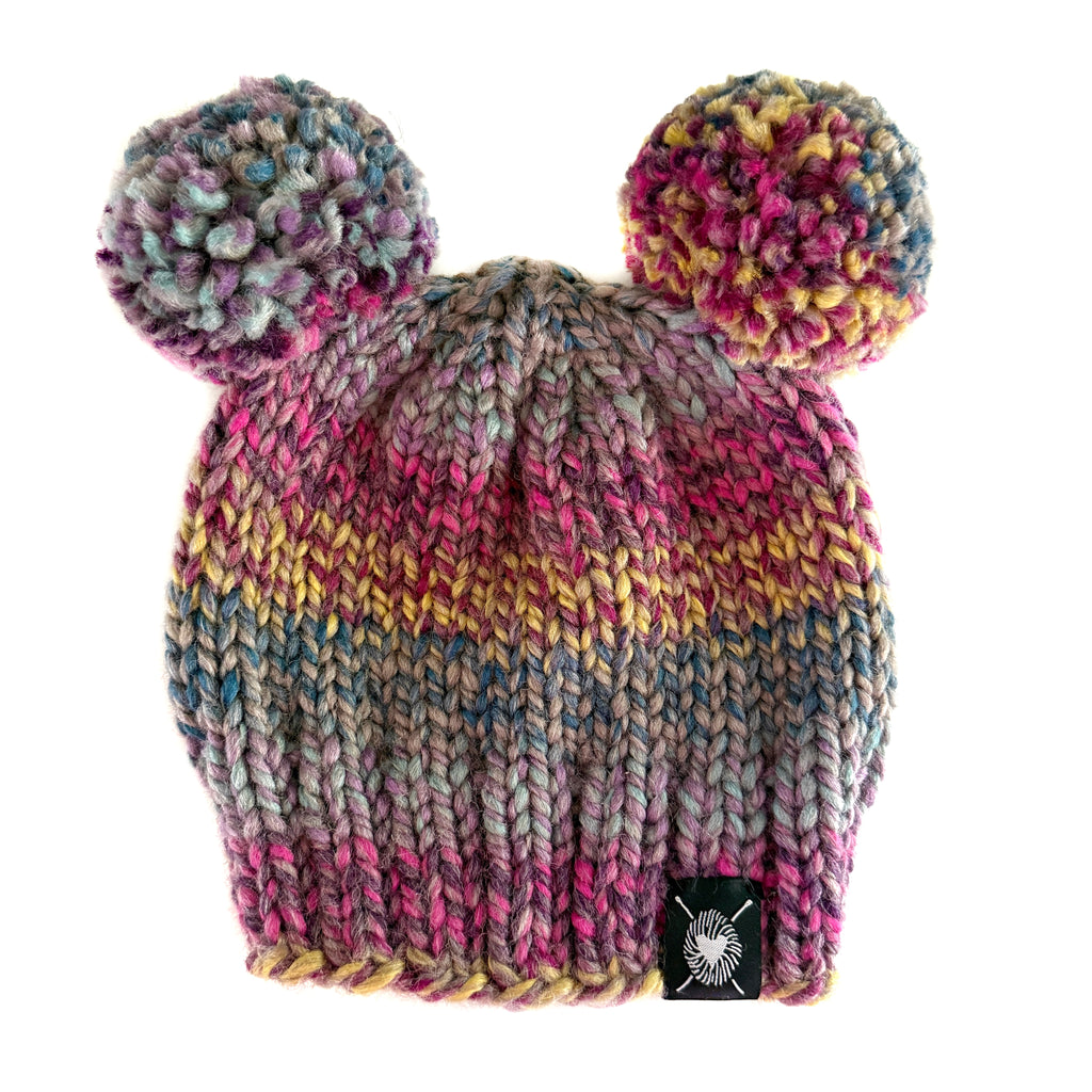 Double Pom-Pom Beanie in Astroland Baby/Youth