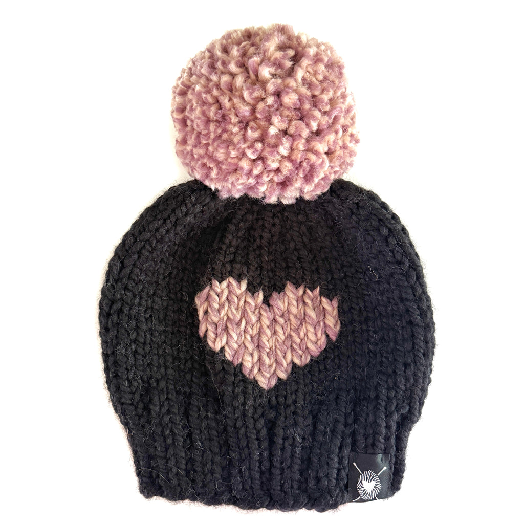 Zero Waste : Tiny Hearts Pom-Pom Beanie