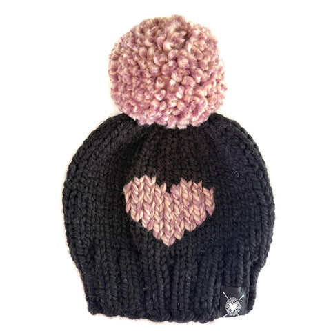 Zero Waste : Tiny Hearts Pom-Pom Beanie
