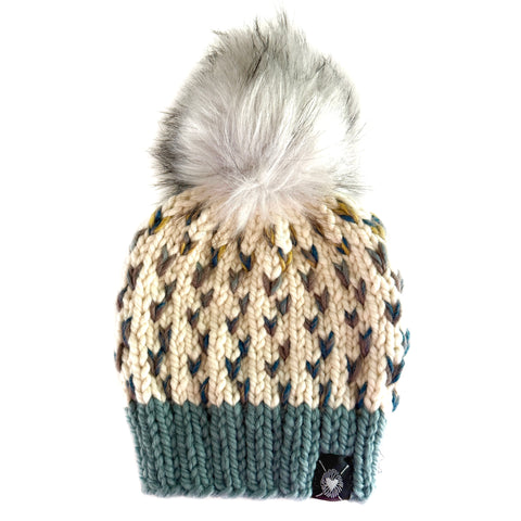 Zero Waste : Tiny Hearts Pom-Pom Beanie