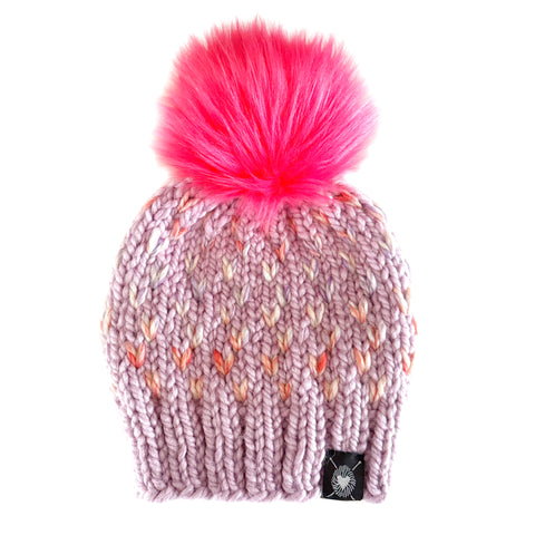 Zero Waste : Tiny Hearts Pom-Pom Beanie