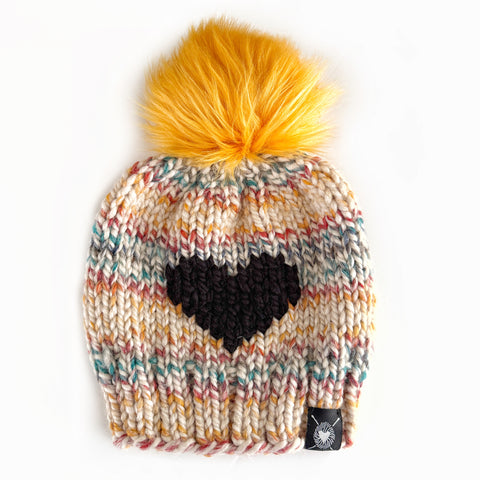 Zero Waste : Big Heart Pom-Pom Beanie