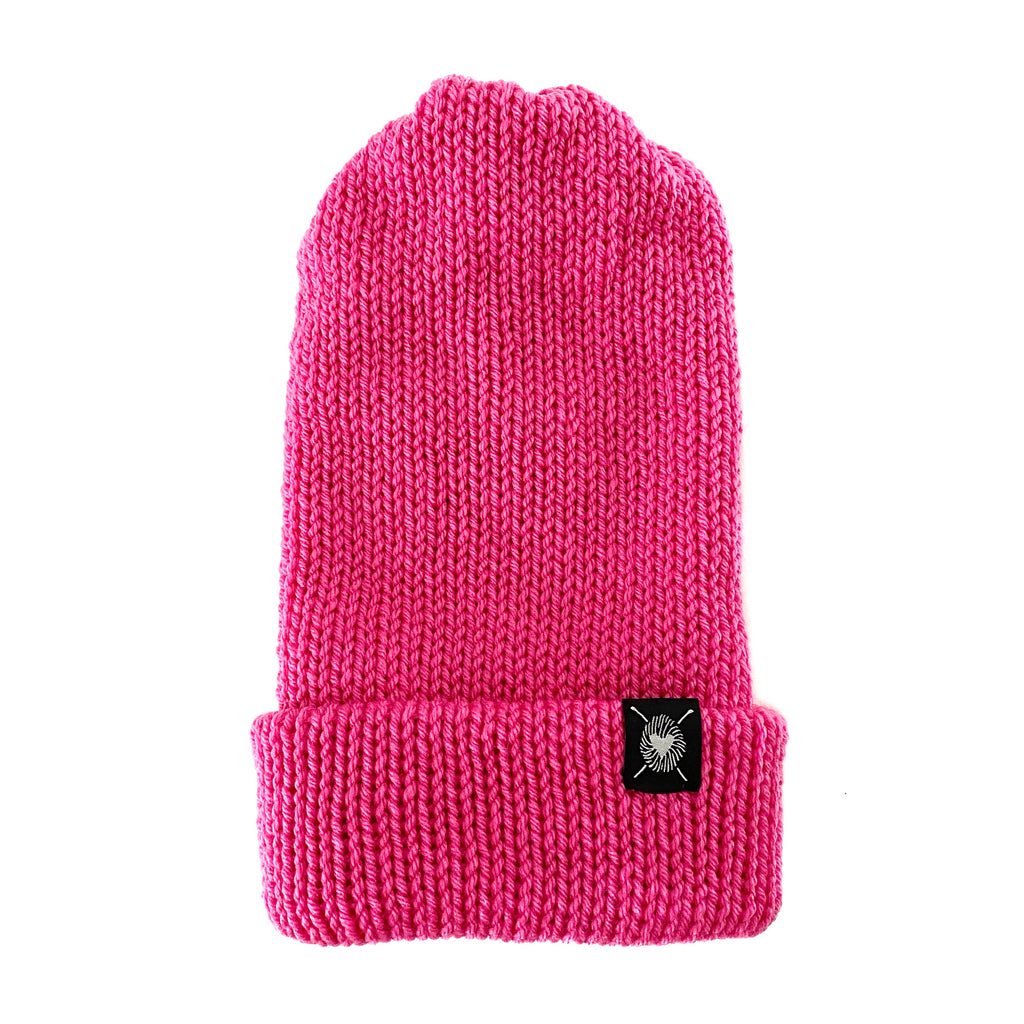 Delight Beanie in Pink Rose(wool free)