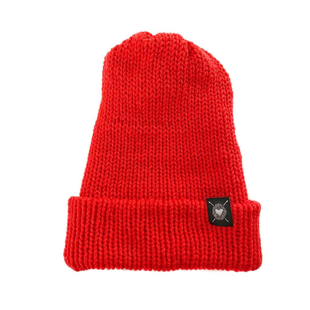 Delight Beanie in Red Rose(wool free)