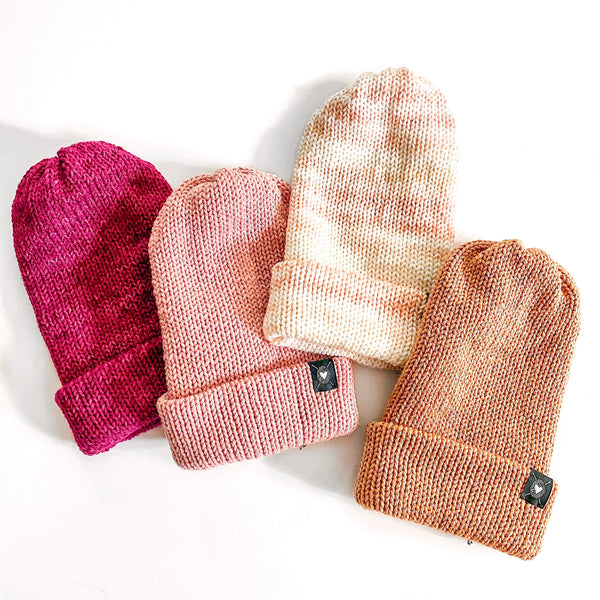 Delight Beanie in Mauve(wool free)