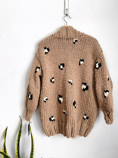 MADE TO ORDER : Leopard Print Cardigan Sweater