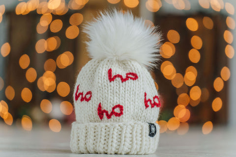 The Ho Hat in Winter White + Red